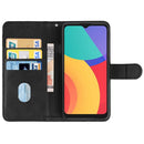 Leather Phone Case For Alcatel 3L 2021 / 1S 2021 / Vodafone Smart V12(Black)