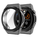 For Huawei Watch GT Runner Full Coverage TPU Electroplating Protective Case Cover(Black)
