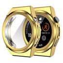 For Huawei Watch GT Runner Full Coverage TPU Electroplating Protective Case Cover(Gold)
