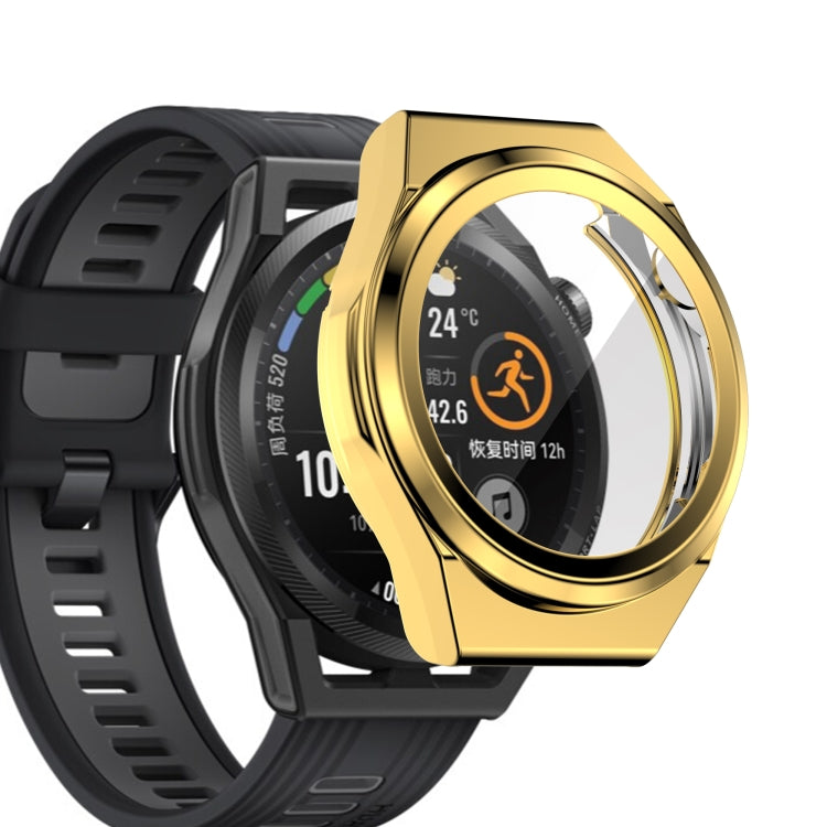 For Huawei Watch GT Runner Full Coverage TPU Electroplating Protective Case Cover(Gold)