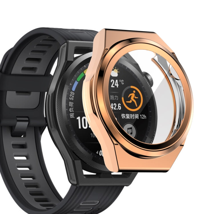 For Huawei Watch GT Runner Full Coverage TPU Electroplating Protective Case Cover(Rose Gold)