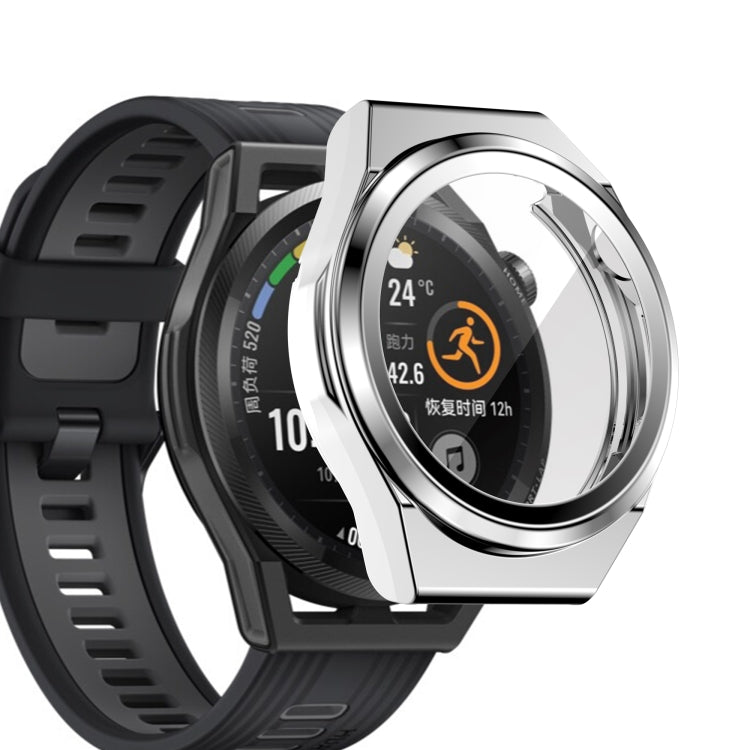 For Huawei Watch GT Runner Full Coverage TPU Electroplating Protective Case Cover(Silver)