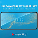 For Samsung Galaxy S21 FE 5G 2 PCS imak Curved Full Screen Hydrogel Film Front Protector