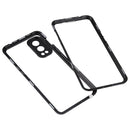 For OnePlus Nord 2 5G Full Cover Magnetic Metal Tempered Glass Phone Case(Black)