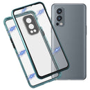 For OnePlus Nord 2 5G Full Cover Magnetic Metal Tempered Glass Phone Case(Green)