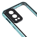 For OnePlus Nord 2 5G Full Cover Magnetic Metal Tempered Glass Phone Case(Green)