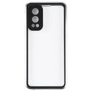 For OnePlus Nord 2 5G Full Cover Magnetic Metal Tempered Glass Phone Case(Silver)