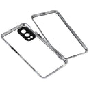 For OnePlus Nord 2 5G Full Cover Magnetic Metal Tempered Glass Phone Case(Silver)