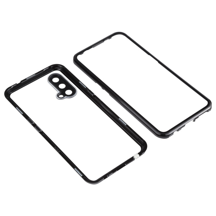 For OnePlus Nord CE 5G Full Cover Magnetic Metal Tempered Glass Phone Case(Black)