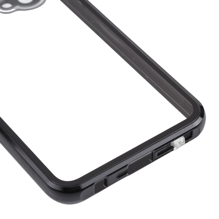 For OnePlus Nord CE 5G Full Cover Magnetic Metal Tempered Glass Phone Case(Black)