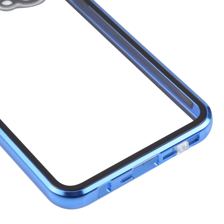 For OnePlus Nord CE 5G Full Cover Magnetic Metal Tempered Glass Phone Case(Blue)