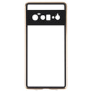 For Google Pixel 6 Pro HD Magnetic Metal Tempered Glass Phone Case(Gold)