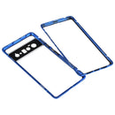 For Google Pixel 6 Pro HD Magnetic Metal Tempered Glass Phone Case(Blue)