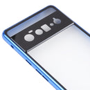 For Google Pixel 6 Pro HD Magnetic Metal Tempered Glass Phone Case(Blue)