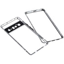 For Google Pixel 6 Pro HD Magnetic Metal Tempered Glass Phone Case(Silver)