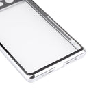 For Google Pixel 6 Pro HD Magnetic Metal Tempered Glass Phone Case(Silver)