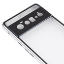 For Google Pixel 6 Pro HD Magnetic Metal Tempered Glass Phone Case(Silver)
