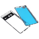 For Google Pixel 6 HD Magnetic Metal Tempered Glass Phone Case(Silver)