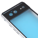 For Google Pixel 6 HD Magnetic Metal Tempered Glass Phone Case(Silver)