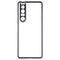 For Sony Xperia 1 III HD Magnetic Metal Tempered Glass Phone Case(Silver)