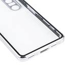 For Sony Xperia 1 III HD Magnetic Metal Tempered Glass Phone Case(Silver)