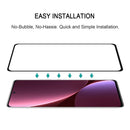Full Glue 9H HD 3D Curved Edge Tempered Glass Film For Xiaomi 12 Pro(Black)