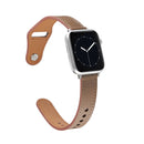 Nail Button Watch Band For Apple Watch Series 8&7 41mm / SE 2&6&SE&5&4 40mm / 3&2&1 38mm(Brown)