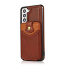 For Samsung Galaxy S21 FE 5G Soft Skin Leather Wallet Bag Phone Case(Brown)