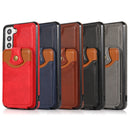 For Samsung Galaxy S21 FE 5G Soft Skin Leather Wallet Bag Phone Case(Grey)
