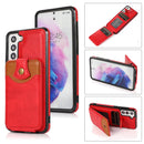 For Samsung Galaxy S21 FE 5G Soft Skin Leather Wallet Bag Phone Case(Red)