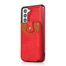 For Samsung Galaxy S21 FE 5G Soft Skin Leather Wallet Bag Phone Case(Red)