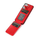 For Samsung Galaxy S21 FE 5G Soft Skin Leather Wallet Bag Phone Case(Red)