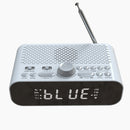 BT-A5 LED Display Bedside FM Clock Radio with Bluetooth Speaker (White)