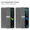 For Nokia T20 Three-folding Holder Custer Texture Leather Tablet Case(Grey)