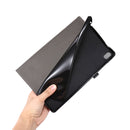 For Nokia T20 TPU + Fabric PU Leather Tablet Case(Grey)