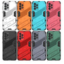 For Samsung Galaxy A33 5G Punk Armor 2 in 1 PC + TPU Shockproof Phone Case with Invisible Holder(Gray)