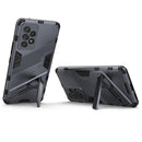 For Samsung Galaxy A53 5G Punk Armor 2 in 1 PC + TPU Shockproof Phone Case with Invisible Holder(Gray)