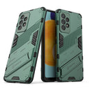 For Samsung Galaxy A53 5G Punk Armor 2 in 1 PC + TPU Shockproof Phone Case with Invisible Holder(Green)