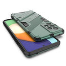 For Samsung Galaxy A53 5G Punk Armor 2 in 1 PC + TPU Shockproof Phone Case with Invisible Holder(Green)