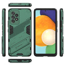 For Samsung Galaxy A53 5G Punk Armor 2 in 1 PC + TPU Shockproof Phone Case with Invisible Holder(Green)