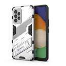 For Samsung Galaxy A53 5G Punk Armor 2 in 1 PC + TPU Shockproof Phone Case with Invisible Holder(White)