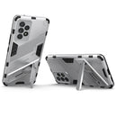 For Samsung Galaxy A53 5G Punk Armor 2 in 1 PC + TPU Shockproof Phone Case with Invisible Holder(White)
