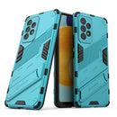 For Samsung Galaxy A53 5G Punk Armor 2 in 1 PC + TPU Shockproof Phone Case with Invisible Holder(Blue)
