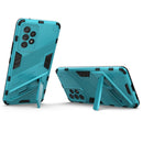 For Samsung Galaxy A53 5G Punk Armor 2 in 1 PC + TPU Shockproof Phone Case with Invisible Holder(Blue)