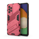 For Samsung Galaxy A53 5G Punk Armor 2 in 1 PC + TPU Shockproof Phone Case with Invisible Holder(Light Red)