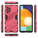 For Samsung Galaxy A53 5G Punk Armor 2 in 1 PC + TPU Shockproof Phone Case with Invisible Holder(Light Red)