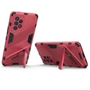 For Samsung Galaxy A53 5G Punk Armor 2 in 1 PC + TPU Shockproof Phone Case with Invisible Holder(Light Red)