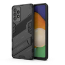 For Samsung Galaxy A73 5G Punk Armor 2 in 1 PC + TPU Shockproof Phone Case with Invisible Holder(Black)