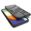 For Samsung Galaxy A73 5G Punk Armor 2 in 1 PC + TPU Shockproof Phone Case with Invisible Holder(Black)