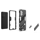 For Samsung Galaxy A73 5G Punk Armor 2 in 1 PC + TPU Shockproof Phone Case with Invisible Holder(Black)